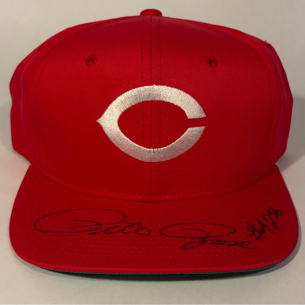 TRIBUTE: Pete Rose Autographed Cincinnati Reds Cap #4256 Hits | Passed Sept 2024